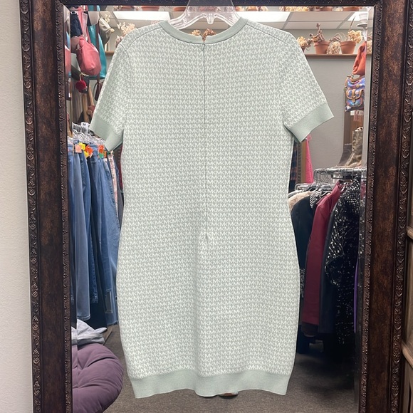 Michael Kors Monogram print mint sweater dress - Picture 4 of 4